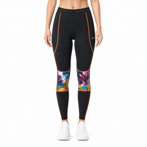 VMTR Pantalon legging léger à panneaux imprimés pour femme