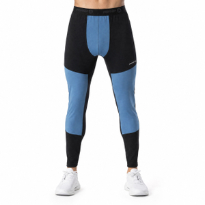 Legging d'entraînement de course avec panneaux de protection contre le vent pour hommes