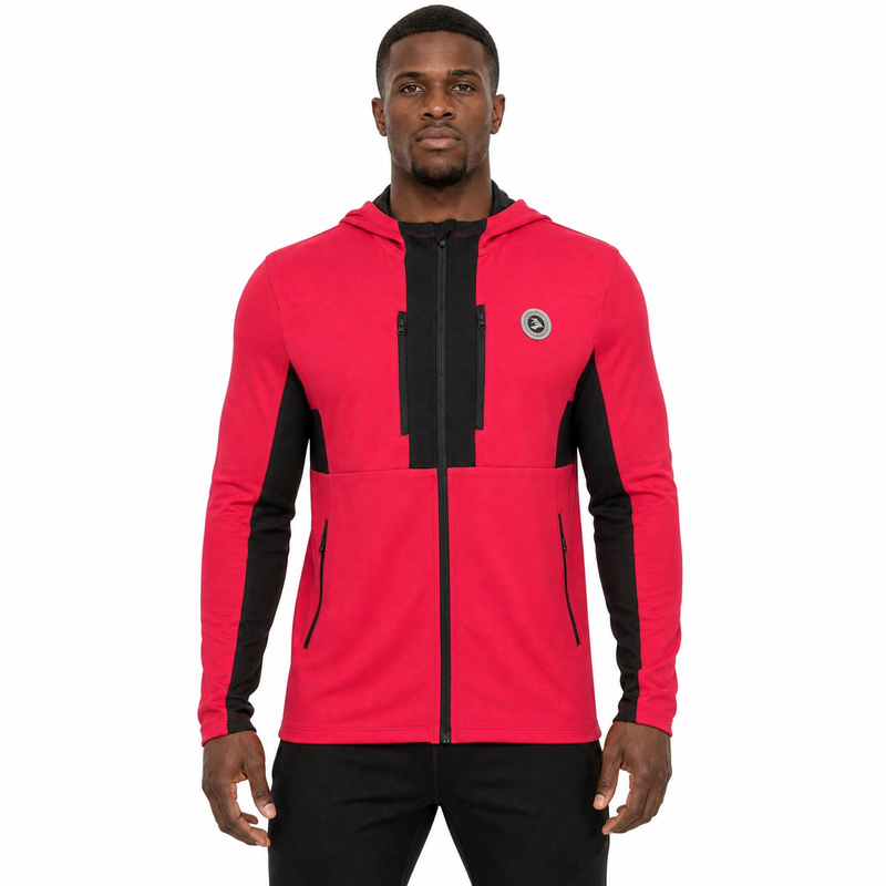 Sweat à capuche zippé pour randonnée, alpinisme, alpinisme, course à pied, athlétique, poids moyen