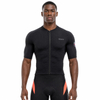 Mid Weight Panel Raglan Short-sleeved Tonal Design Cycling Jersey