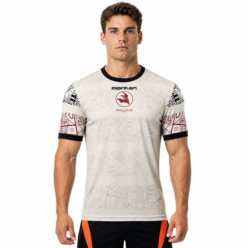 T-shirt de sport à imprimé complet pour hommes