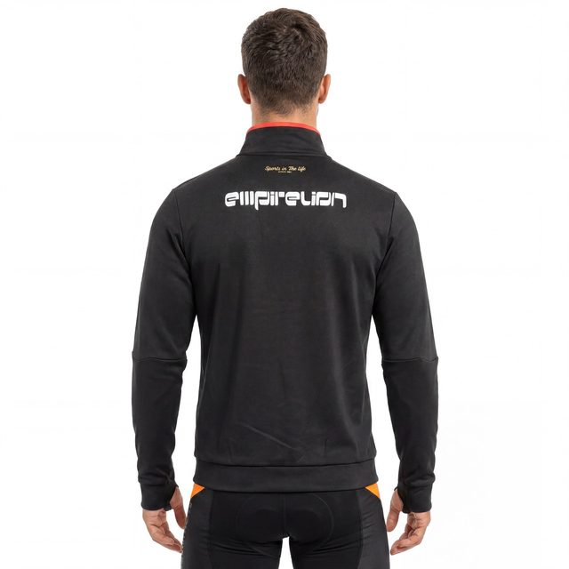Hauts de sport à demi-zip et passepoil pour hommes