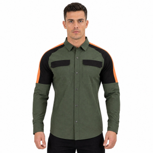 Hommes Trekking Randonnée Camping Pêche Marche Refroidissement Dos et Aisselles Vent Snaps Up Shoudler Panel Chemises