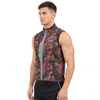 Gilet coupe-vent imperméable à imprimé intégral pour hommes