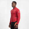 Veste de cyclisme coupe-vent avec panneau côtelé pour hommes, ensemble de 2 pièces