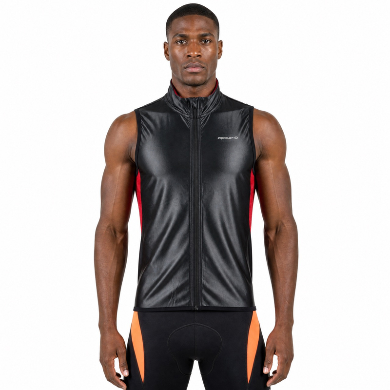 Gilet coupe-vent léger color block pour hommes