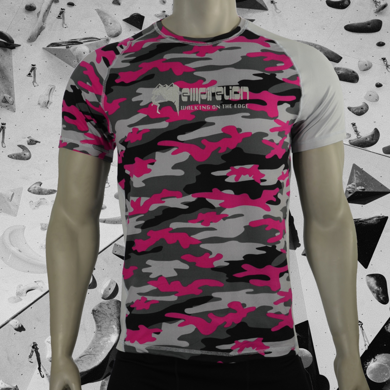 Tee-shirt d'escalade rose