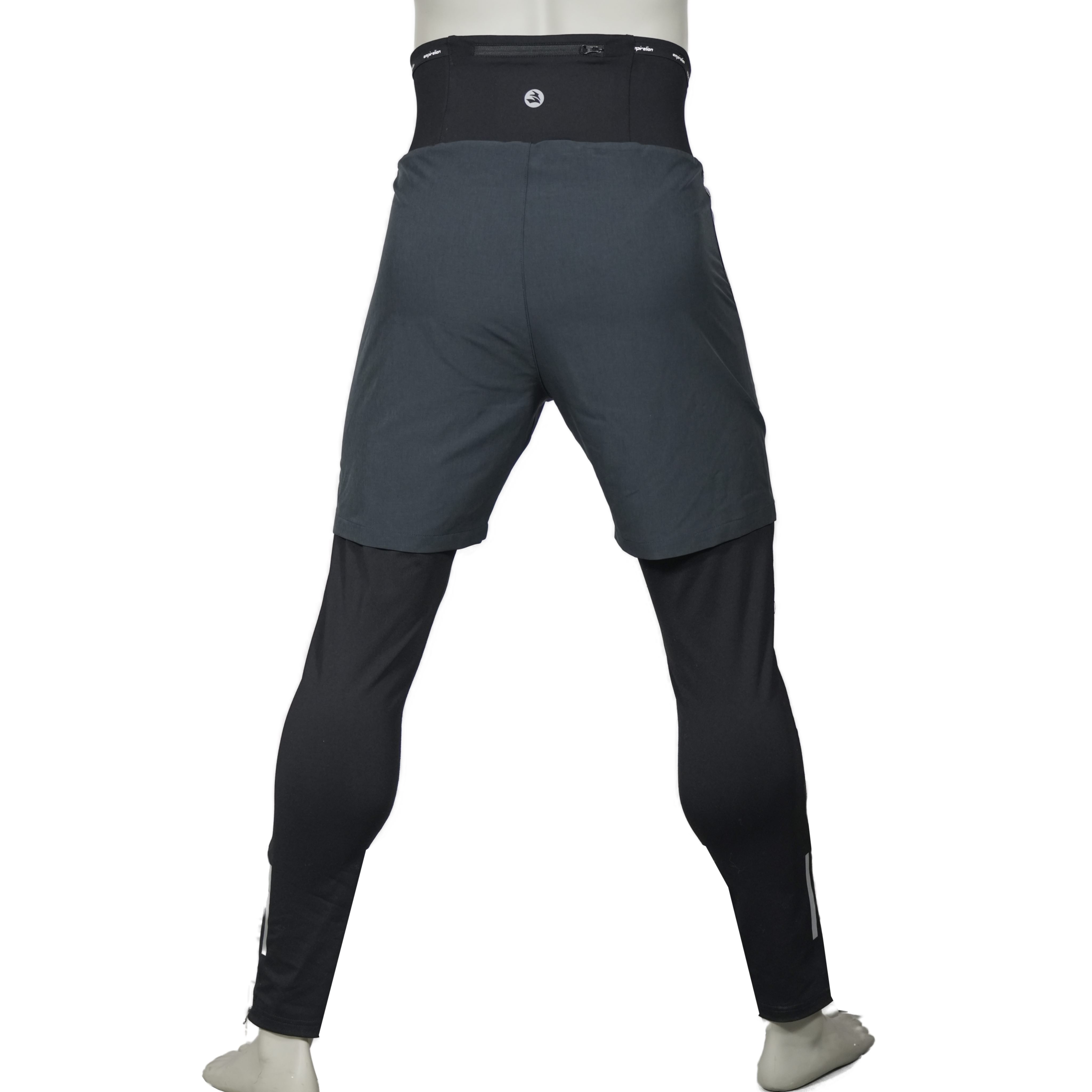 Mens Wind Proof High Waist Bâle Bâle 2 en 1 Pant