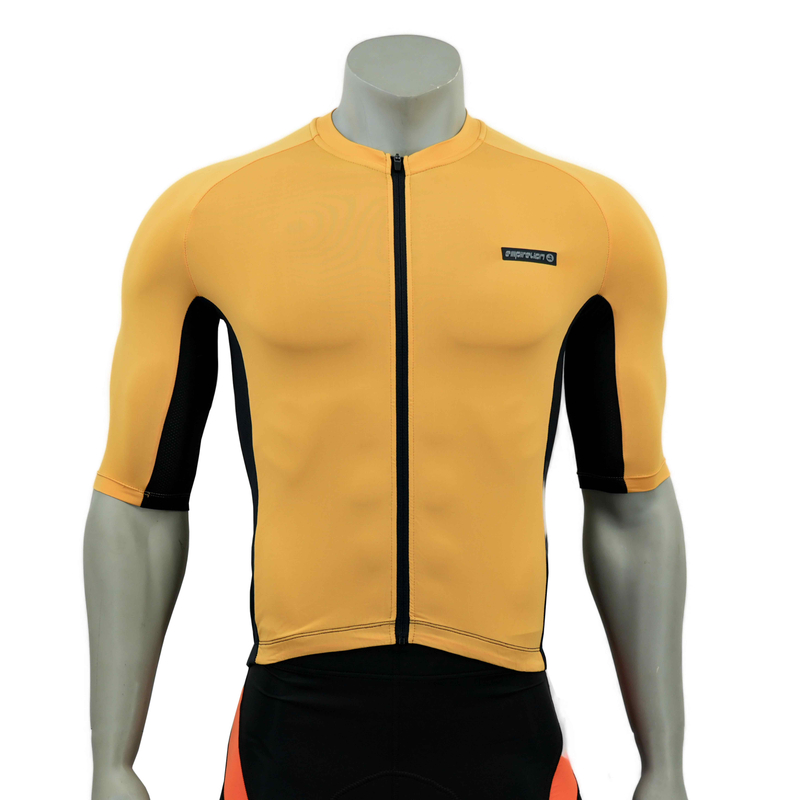 Raglan Bloc de couleur à manches courtes Jersey de cyclisme de poche scellée réfléchie