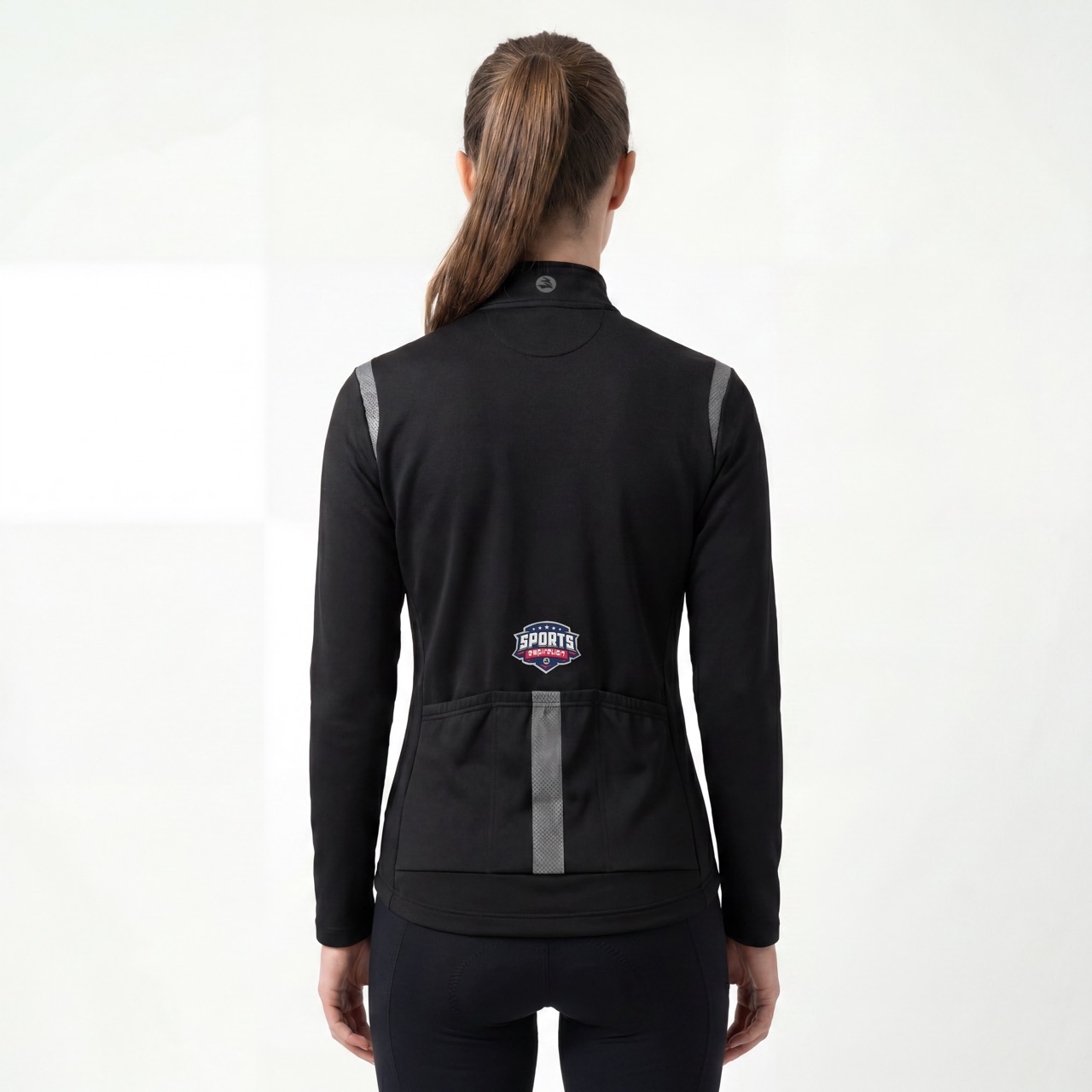 Veste de cyclisme à bordures réfléchissantes pour femme