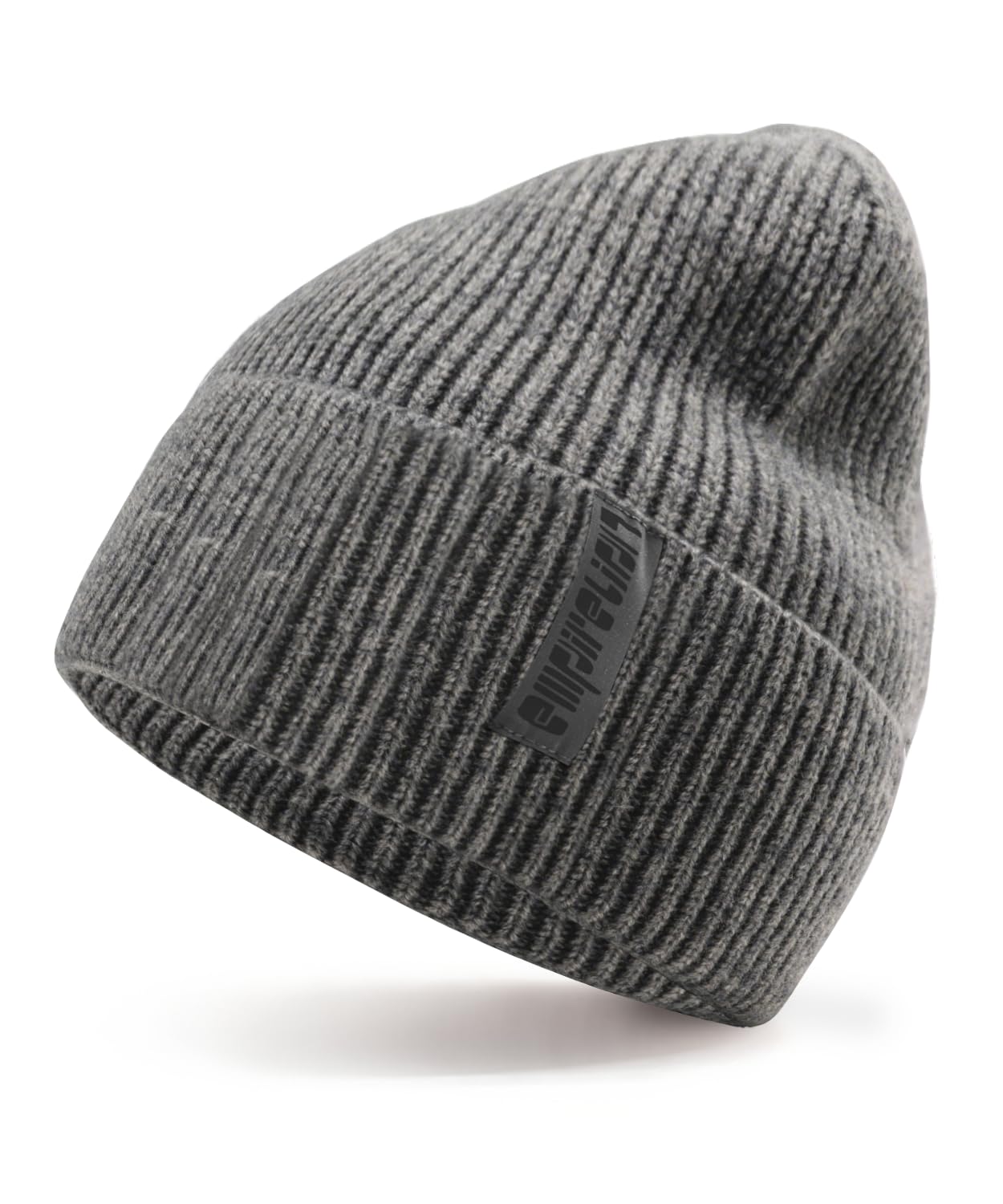Bonnet à manchette en laine, chapeaux d'hiver chauds en tricot thermique épais, casquette d'extérieur extensible et douce