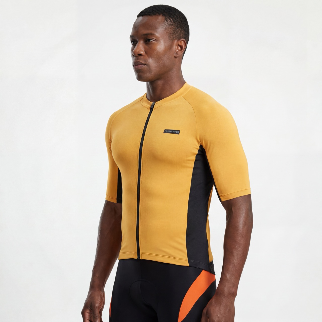 Maillot de cyclisme Raglan à manches courtes Color Block réfléchissant avec poche scellée