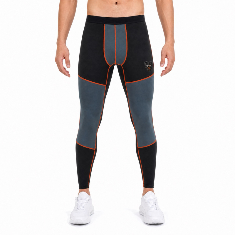 VMTR Collant Legging Color Block Pour Hommes