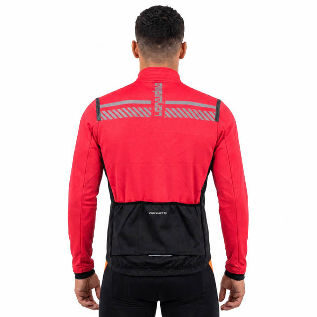 Veste de cyclisme à bordure en bande