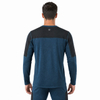 Hauts à blocs de couleur en laine mérinos pour hommes