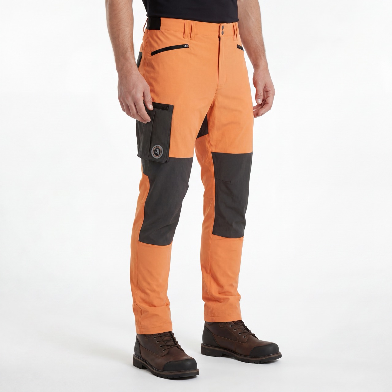 Pantalon de neige pour hommes Pantalon de trekking à blocs de couleurs