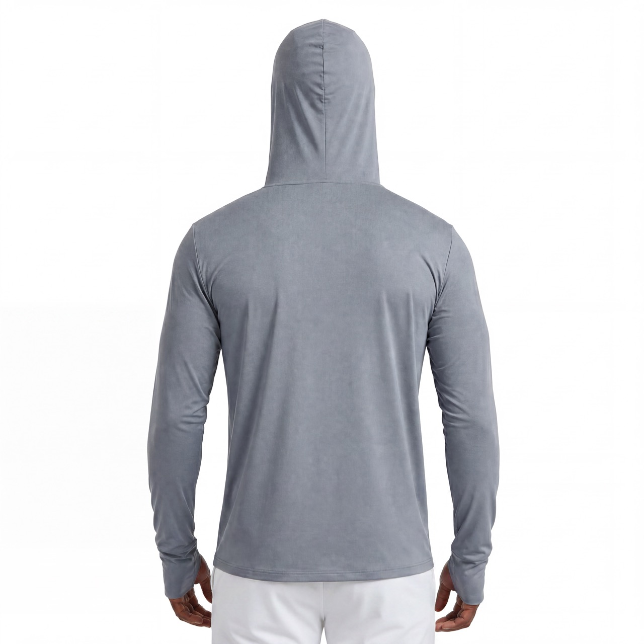 Protection solaire Fuyant le froid Été Léger Course à pied Pêche Zip à travers un sweat à capuche haut