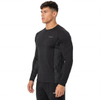 Couche de base de compression pour hommes, bordures réfléchissantes, hauts actifs Slim Fit