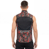 Gilet coupe-vent imperméable à imprimé intégral pour hommes