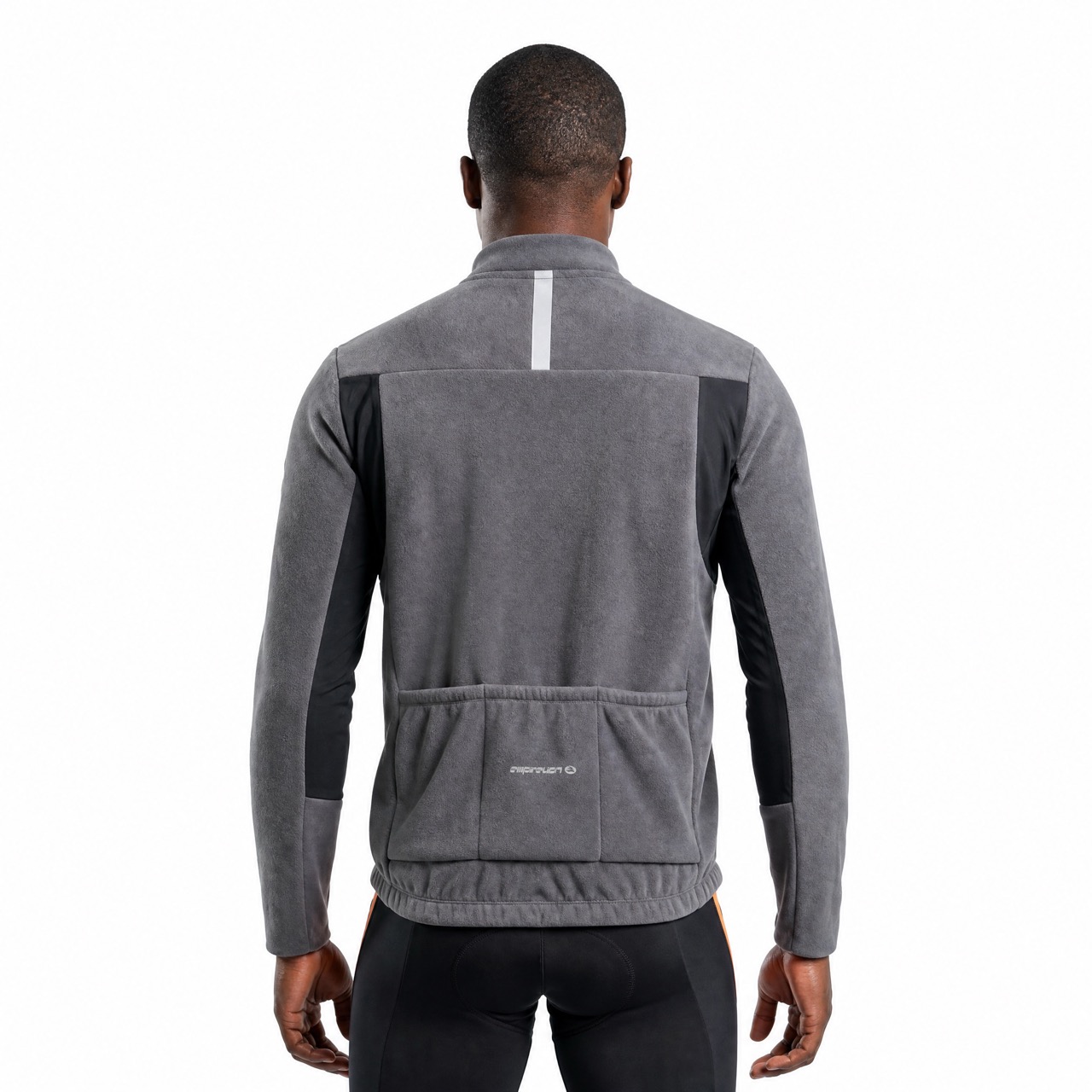 Veste de cyclisme d'hiver en polaire épaisse pour hommes