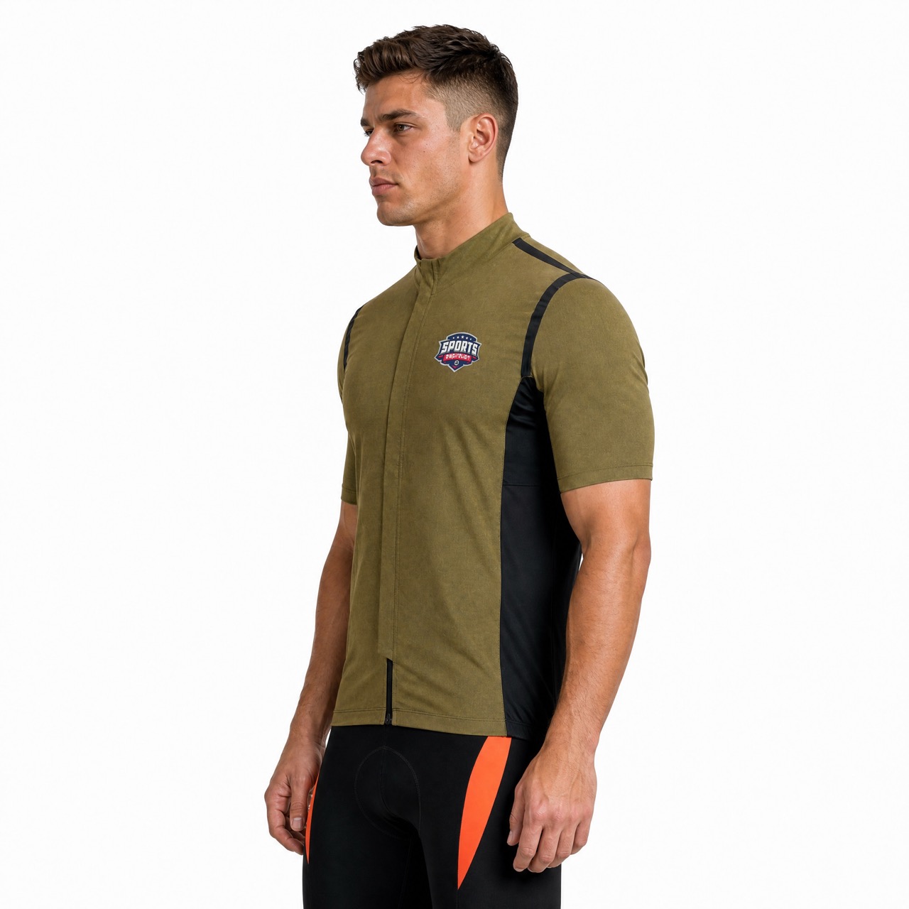 Maillot de cyclisme à bordures réfléchissantes pour hommes