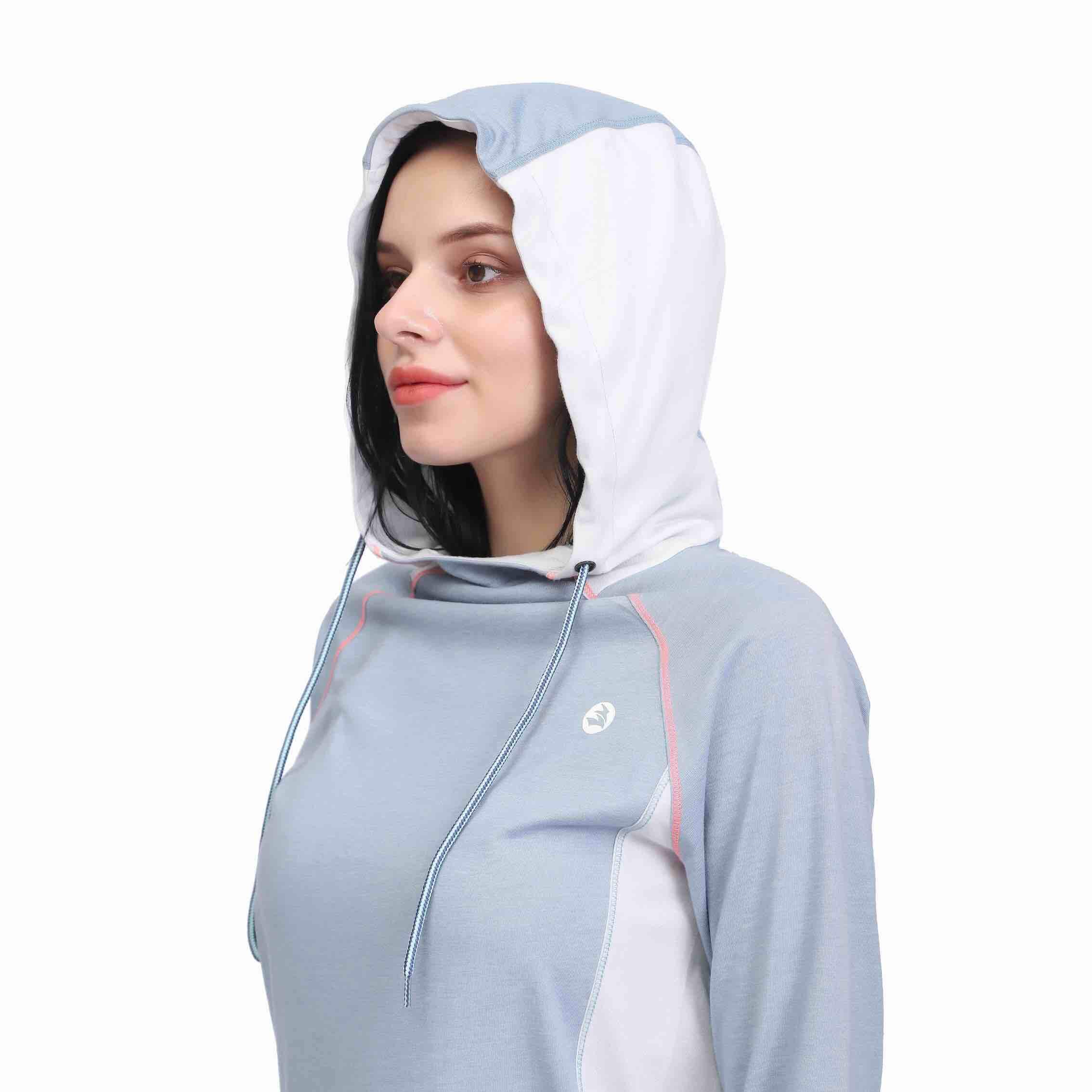 Sweat à capuche tunique mignon à blocs de couleur pour femmes