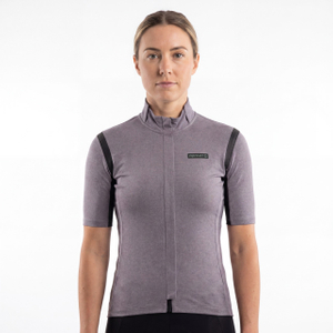 Maillot de cyclisme à manches courtes et bordure scellée pour femme