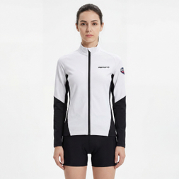 Veste de sport à bordure réfléchissante avec blocs de couleurs pour femmes