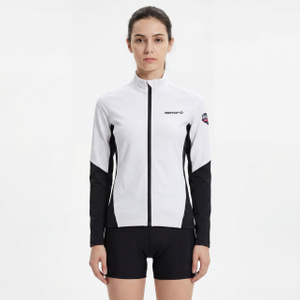 Veste de sport à bordure réfléchissante avec blocs de couleurs pour femmes