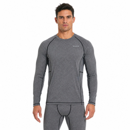 Sous-vêtements thermiques pour hommes, couche de base longue, intérieur en polaire, haut et bas, ensemble de 2 pièces