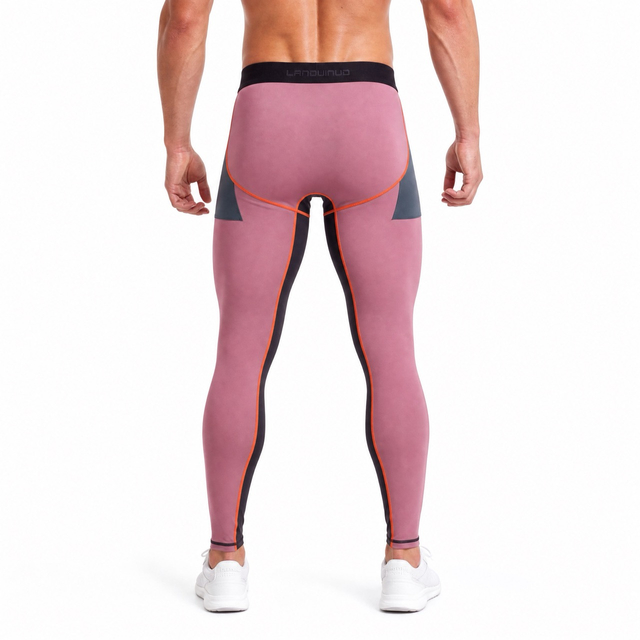 VMTR Pantalon legging à blocs de couleurs pour homme