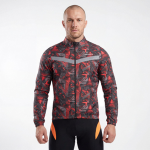 Veste de cyclisme imperméable à l'eau et à garniture réfléchissante sur toute la surface