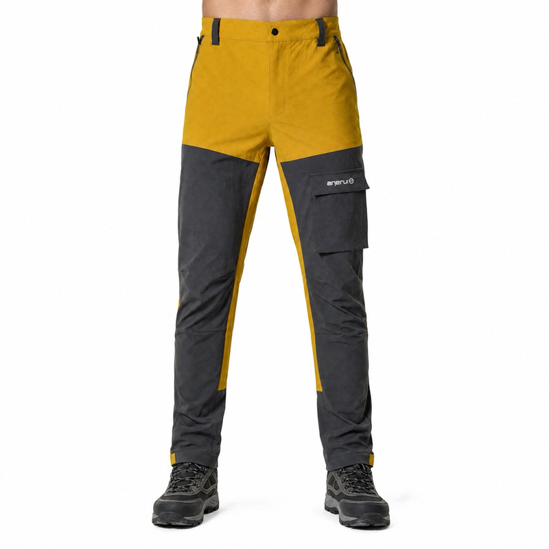 Pantalon de neige de randonnée pour hommes Pantalon de trekking à blocs de couleurs