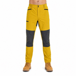 Pantalon de randonnée à blocs de couleurs pour hommes, pantalon de randonnée à taille élastique