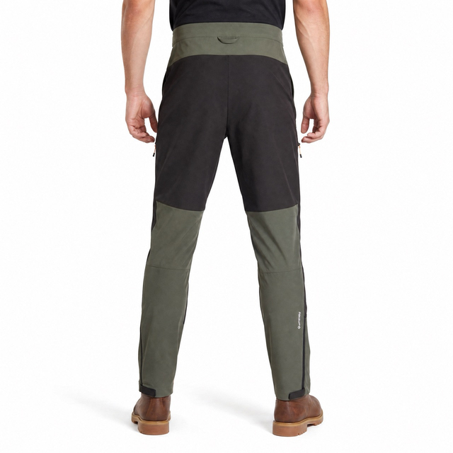 Pantalon de randonnée et de trekking avec panneaux de taille réglables pour hommes