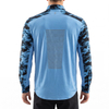 Chemise de randonnée avec poche zippée et imprimé camouflage pour hommes