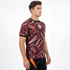 T-shirt de sport à imprimé color block pour hommes
