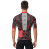 Maillot de cyclisme à manches courtes et col montant Raglan à impression numérique