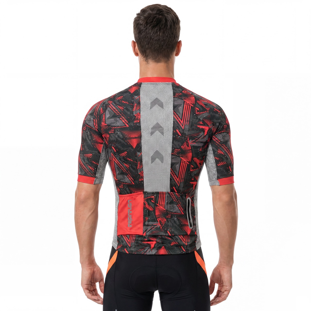 Maillot de cyclisme à manches courtes et col montant Raglan à impression numérique
