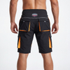 Short de sport décontracté à 7 poches zippées pour hommes