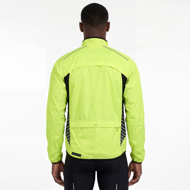 Veste de vélo de pluie enduite coupe-vent pour hommes