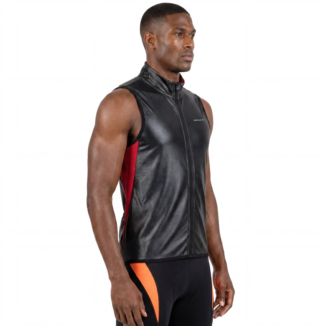 Gilet coupe-vent léger color block pour hommes