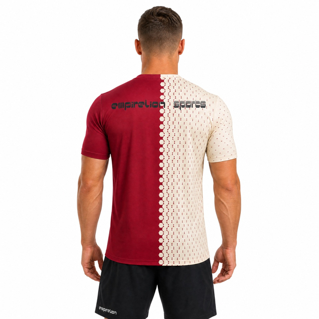 T-shirt décontracté de sport à imprimé intégral pour hommes