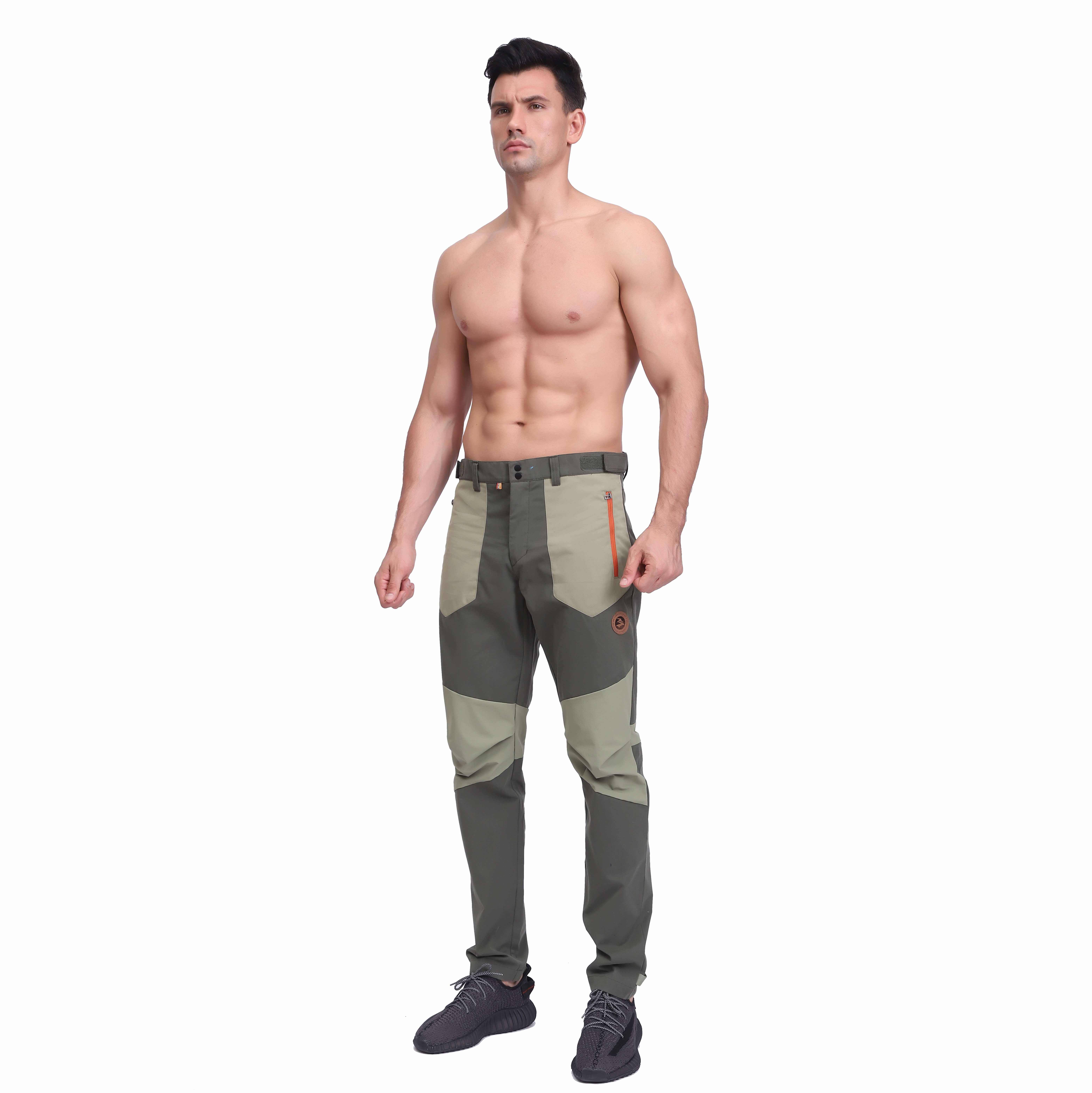 Pantalon de cargaison de montagne de randonnée à séchage rapide extérieur pour hommes