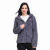 Veste à capuche décontractée Sherpa Fuzzy Fleece Bonded pour femme