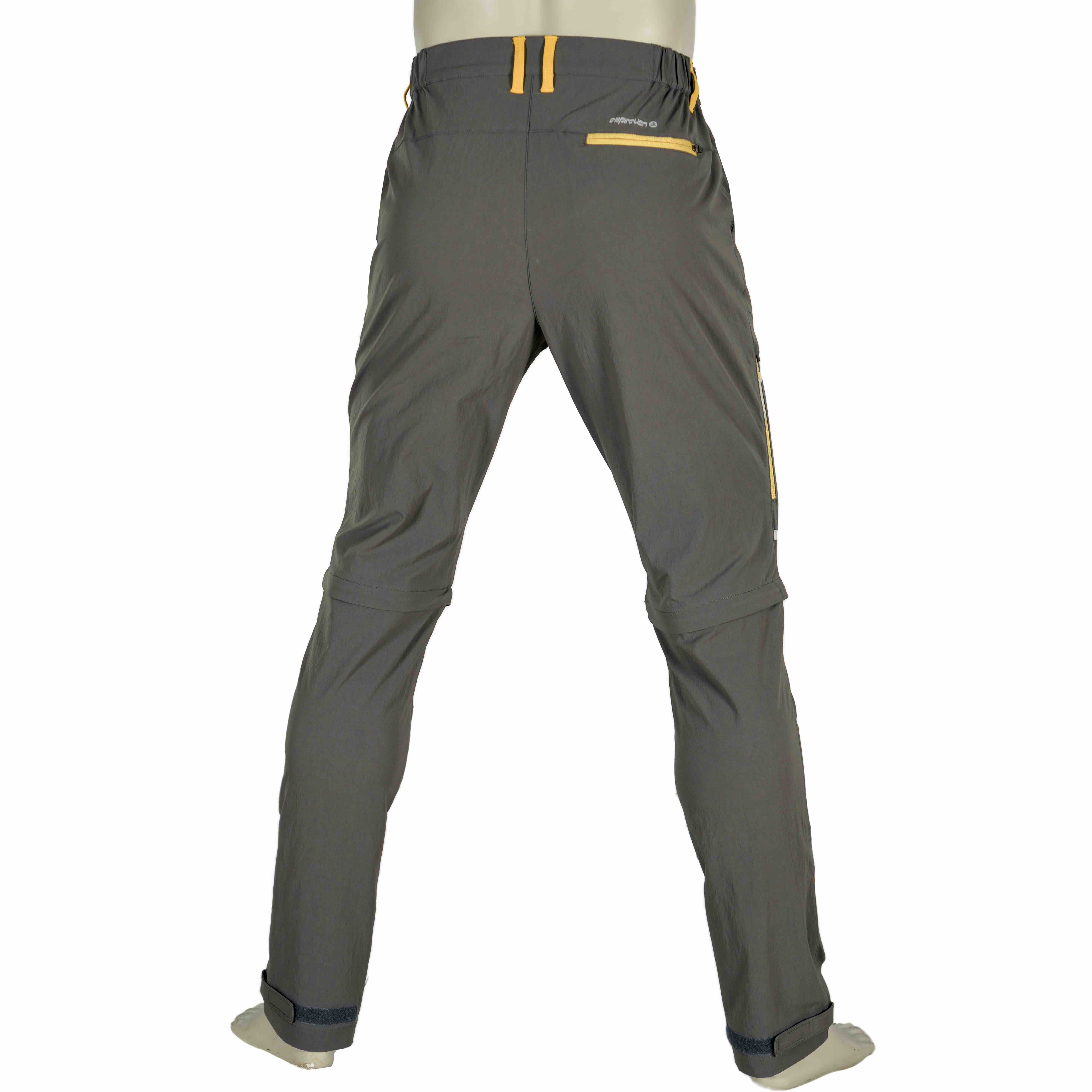 Mens Sports Fashion Zipper Off Pants Color Block Trekking Pantmand