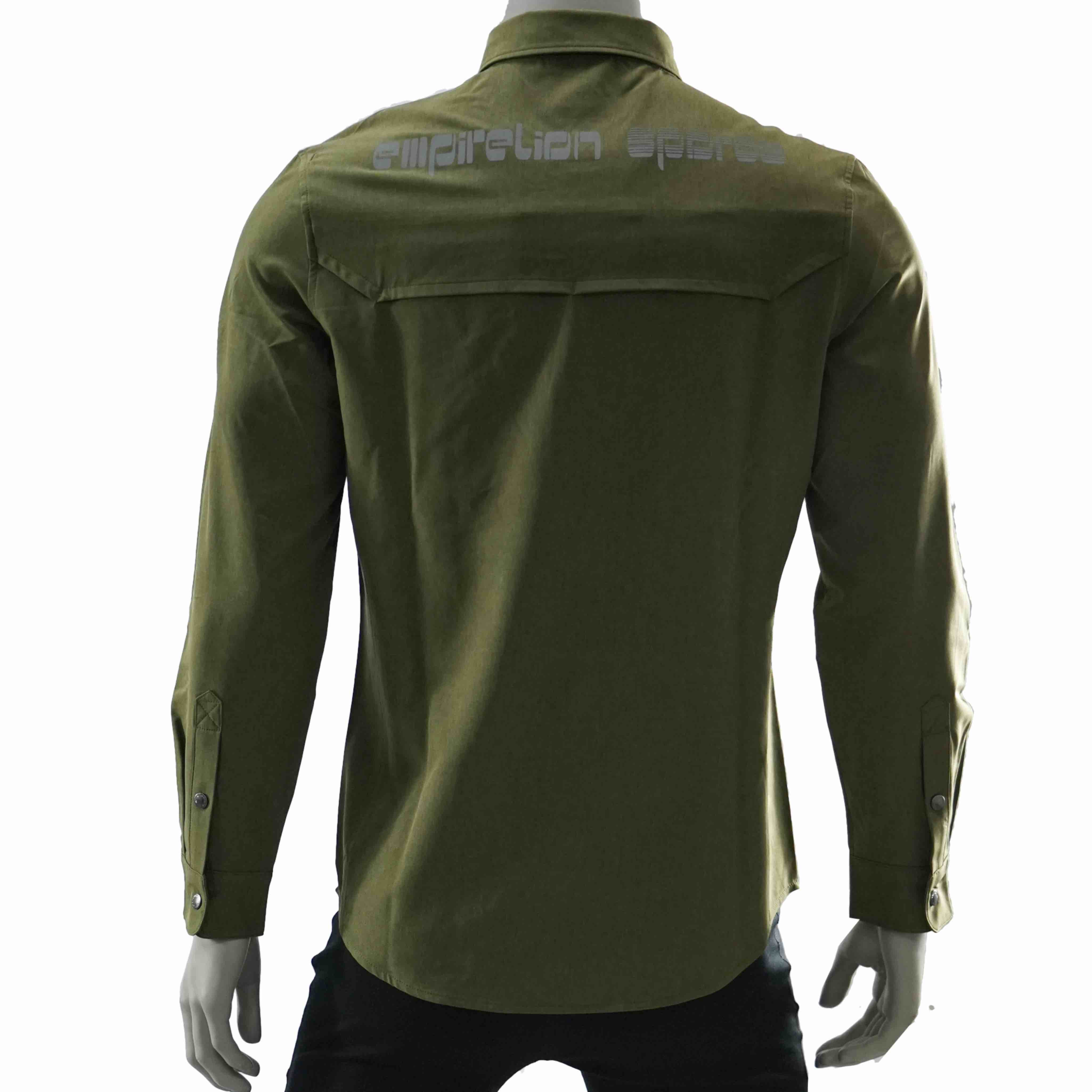 Chemise de trekking à poche zippé réfléchissante pour hommes