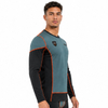 VMTR Haut à manches longues pour homme avec bloc de couleur