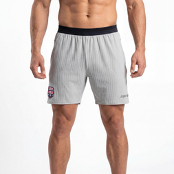 Short de course à rayures athlétiques de football pour hommes
