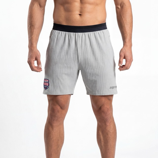 Short de course à rayures athlétiques de football pour hommes